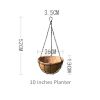 Planter Hangers Flower Plant Pot Metal Hanging Flower Basket With Coconut Coir Liner
