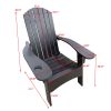 Outdoor Or Indoor Wood Adirondack Chair With An Hole To Hold Umbrella On The Arm