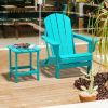 Adirondack Outdoor Side Table, Hdpe Plastic End Tables For Patio, Backyard, Pool, Indoor Outdoor Companion, Easy Maintenance Weather Resistant Lawn Fu