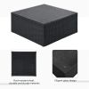 9-Piece Outdoor Patio Large Wicker Sofa Set, Rattan Sofa Set For Garden, Backyard,Porch And Poolside, Gray Wicker