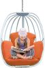 Hanging Egg Chair, Hammock Swing Chair With Hanging Kit, Egg-Shaped Hammock Swing Chair Single Seat For Indoor, Outdoor Bedroom, Patio, Garden, Alumin