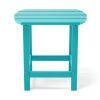 Adirondack Outdoor Side Table, Hdpe Plastic End Tables For Patio, Backyard, Pool, Indoor Outdoor Companion, Easy Maintenance Weather Resistant Lawn Fu
