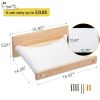 Wall-Mounted Cat Hammock, Cat Shelf And Perch For Wall, Cat Wall-Mounted Bed Furniture For Sleeping, Playing, Lounging, Natural Xh