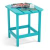 Adirondack Outdoor Side Table, Hdpe Plastic End Tables For Patio, Backyard, Pool, Indoor Outdoor Companion, Easy Maintenance Weather Resistant Lawn Fu