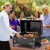 Outdoor Portable Tabletop Pellet Grill And Smoker With Digital Control System For Bbq