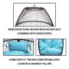 Hanging Egg Swing Chair With Stand Hammock Chair With Soft Cushion And Pillow For Backyard, Garden, Patio Xh