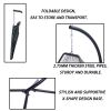 Hanging Egg Swing Chair With Stand Hammock Chair With Soft Cushion And Pillow For Backyard, Garden, Patio Xh