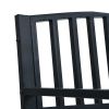 Garden Bench 49.2" Black Steel