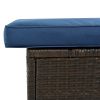 9 Piece Rattan Sectional Seating Group With Cushions And Ottoman, Patio Furniture Sets, Outdoor Wicker Sectional