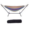 Free Shipping  Hammock & Steel Frame Stand Swing Chair Home/Outdoor Backyard Garden Camp Sleep Yj