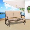 2 Person Swing Glider Chair Patio Swing Bench Garden Rocking Seat For Outdoor Patio,Backyard,Deck Swimming Pool