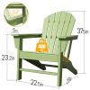 Patio Chairs Weather Resistant Outdoor Chairs For Lawn, Deck, Backyard, Garden, Fire Pit, Plastic Outdoor