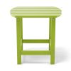 Adirondack Outdoor Side Table, Hdpe Plastic End Tables For Patio, Backyard, Pool, Indoor Outdoor Companion, Easy Maintenance Weather Resistant Lawn Fu