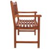 Garden Bench With Cushion 47.2" Solid Acacia Wood