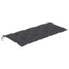 Garden Bench With Cushion 47.2" Solid Acacia Wood