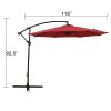 10Ft Outdoor Table Market Patio Umbrella For Garden, Deck, Backyard And Pool