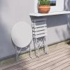 Sr Steel Patio Bistro Set, Folding Outdoor Patio Furniture Sets, 3 Piece Patio Set Of Foldable Patio Table And Chairs