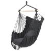 Tassel Hammock Chair Hanging Rope Swing Seat With 2 Cushions