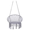 Hammock Chair Macrame Swing Max 330 Lbs Hanging Cotton Rope Hammock Swing Chair For Indoor And Outdoor