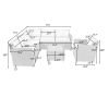 Patio Furniture Set, 5 Piece Outdoor Conversation Set, With Coffee Table, Cushions And Single Chair
