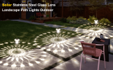 Solar Pathway Lights, Solar Garden Lights Outdoor White, Waterproof Led Path Lights For Yard, Patio, Landscape, Walkway