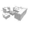 Patio Furniture Sets, 8-Piece Patio Wicker Corner Sofa With Cushions, Ottoman And Coffee Table