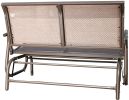 2 Person Swing Glider Chair Patio Swing Bench Rocking Seat For Outdoor Patio,Backyard,Deck Swimming Pool