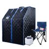 Sojourner Portable Sauna For Home - Steam Sauna Tent;  Personal Sauna - Sauna Heater;  Tent;  Chair;  Remote Included For Home Sauna - Enjoy Your Own