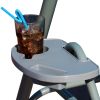 3 Person Patio Swing Seat With Adjustable Canopy For Patio, Garden, Poolside, Balcony