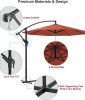12 Ft Outdoor Patio Umbrella Pool Beach Umbrella For Garden Backyard, Champagne