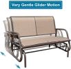 2 Person Swing Glider Chair Patio Swing Bench Rocking Seat For Outdoor Patio,Backyard,Deck Swimming Pool