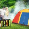 Bosonshop Outdoor 8 Person Camping Tent Easy Set Up Party Large Tent For Traveling Hiking With Portable Bag, Blue