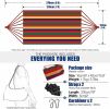 75"X59" Garden Camping Hammock Swing Bed 450Lbs Capacity W/ Tree Strap Hiking Travel