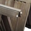 Sycamore Wood 8 Panel Screen Folding Louvered Room Divider