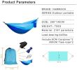 Camping Hammock With Mosquito Net Ultralight Portable Nylon Outdoor Windproof Anti-Mosquito Swing Sleeping Hammock