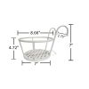 Hanging Railing Planters Flower Pot Holders Metal Planter Racks Fence Potted Stand Mounted Round Plant Baskets Container For Indoor Outdoor Use