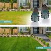 Lawn Aerator Shoes With Stainless Steel Shovel, Free-Installation Aerating Shoe With Hook & Loop Straps, Heavy Duty Spiked Aerating Sandals, One-Size-