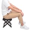 Folding Bamboo Step Stool For Shower, Leg Shaving And Foot Rest, Fully Assembled Wooden Spa Bath Chair For Adults Kids Disabled Women Elderly