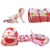Kids Tent With Tunnel, Ball Pit Play House For Boys Girls, Babies And Toddlers Indoor& Outdoor