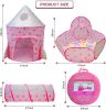 3 In 1 Rocket Ship Play Tent - Indoor/Outdoor Playhouse Set For Babies,Toddleers, Pink