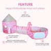 3 In 1 Rocket Ship Play Tent - Indoor/Outdoor Playhouse Set For Babies,Toddleers, Pink