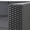 Outdoor Garden Patio Furniture 7-Piece Pe Rattan Wicker Sectional Cushioned Sofa Sets With 2 Pillows And Coffee Table
