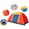 Bosonshop Outdoor 8 Person Camping Tent Easy Set Up Party Large Tent For Traveling Hiking With Portable Bag, Blue