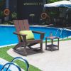 Rocking Adirondack Chairs Patio Rocker All-Weather Resistant, Hdpe Plastic Resin Outdoor Lounge Furniture,Lawn Chairs For Campfire, Fire Pit, Garden,