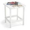 Adirondack Outdoor Side Table, Hdpe Plastic End Tables For Patio, Backyard, Pool, Indoor Outdoor Companion, Easy Maintenance Weather Resistant Lawn Fu