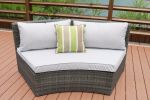 Direct Wicker Outdoor And Garden Patio Sofa Set 6Pcs Reconfigurable Stylish And Modern Style With Seat Cushion And Coffee Table