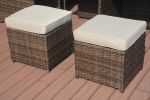Direct Wicker 11-Piece Outdoor Pe Rattan Wicker Patio Dining Table Set Garden Outdoor Patio Furniture Set