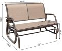 2 Person Swing Glider Chair Patio Swing Bench Rocking Seat For Outdoor Patio,Backyard,Deck Swimming Pool