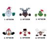 Christmas Ornament Santa Claus Reindeer Fence Decor Outdoor Christmas Fence Decoration