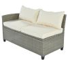 Patio Furniture Set, 5 Piece Outdoor Conversation Set, With Coffee Table, Cushions And Single Chair